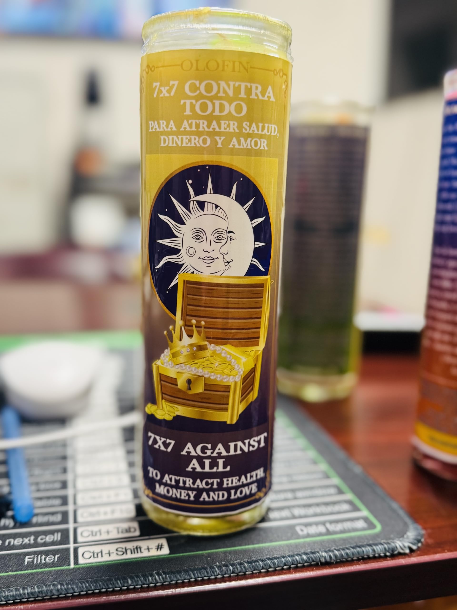 Amazon.com: Veladora preparada 7X7 Contra todo 7x7 Against All